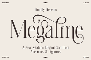 Megalme - Modern Serif Display Font
