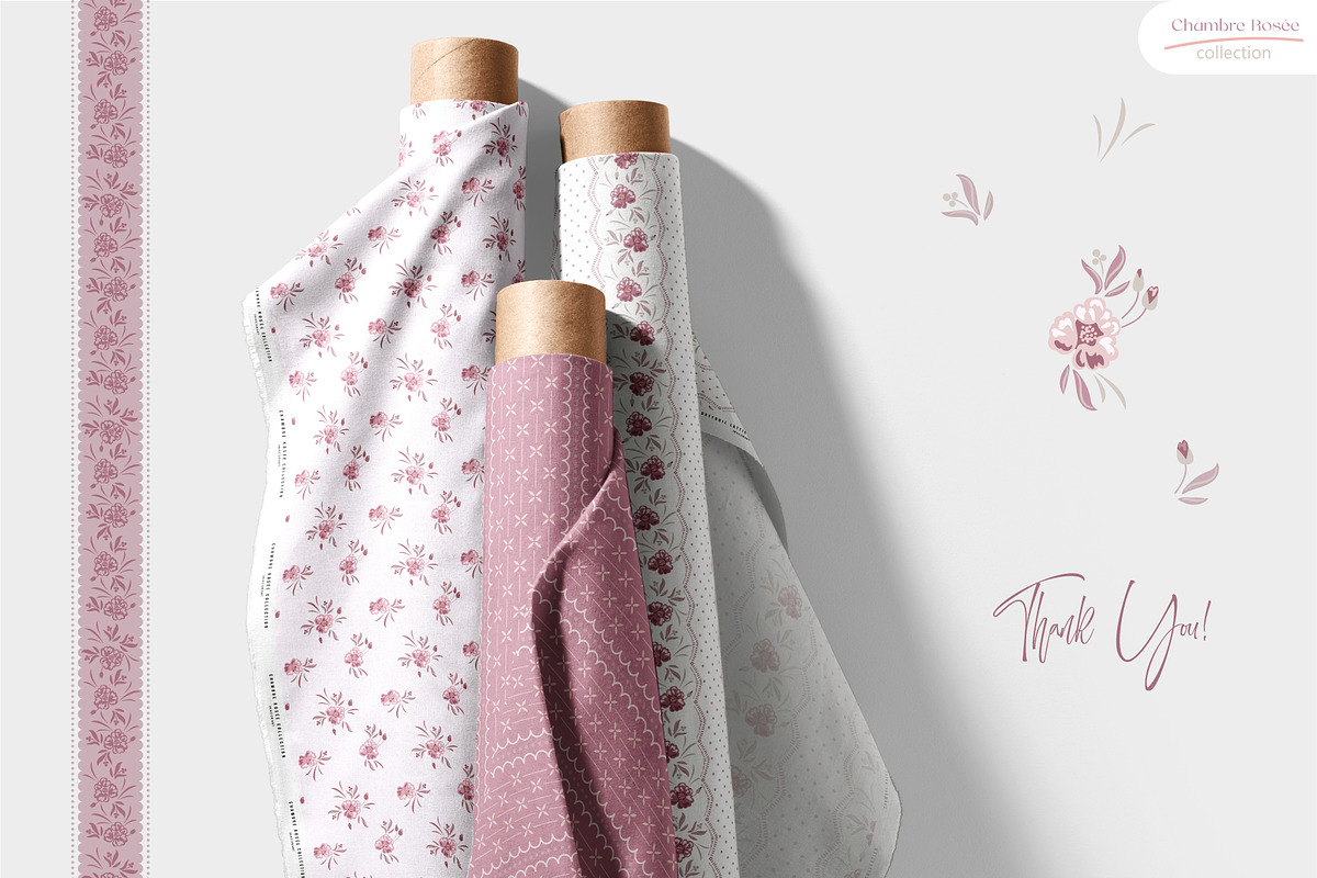 Chambre Rosée - Seamless Patterns, a Pattern Graphic by InaCorart (Photo 8 of 8)