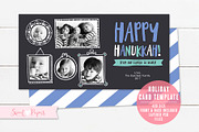 Hanukkah Photo Card Template, a Card Template by Sweet Papers (Thumbnail 1 of 2)