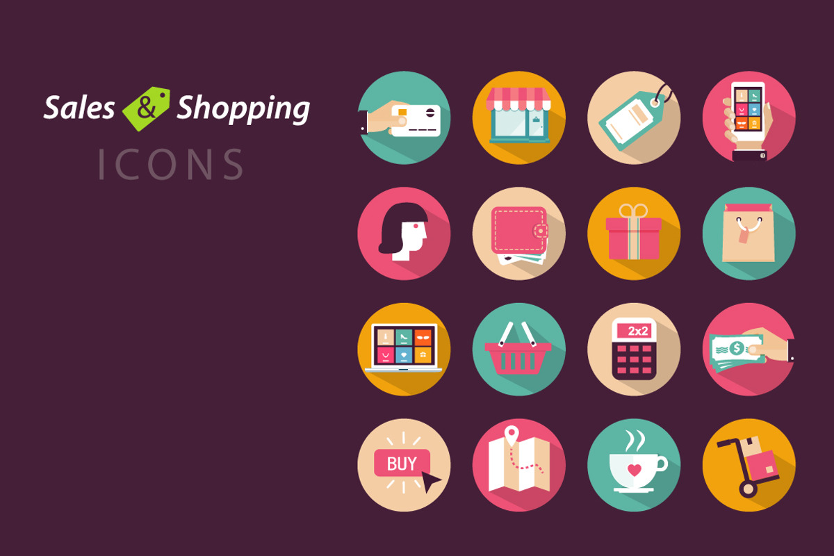 Shopping Icons, an Outline Icon by comica81