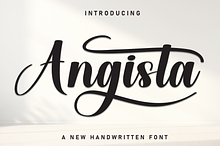 Angista | Script Font