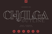 Chalga Outline - Serif Typeface, a Serif Font by VP Fonts (Thumbnail 1 of 10)