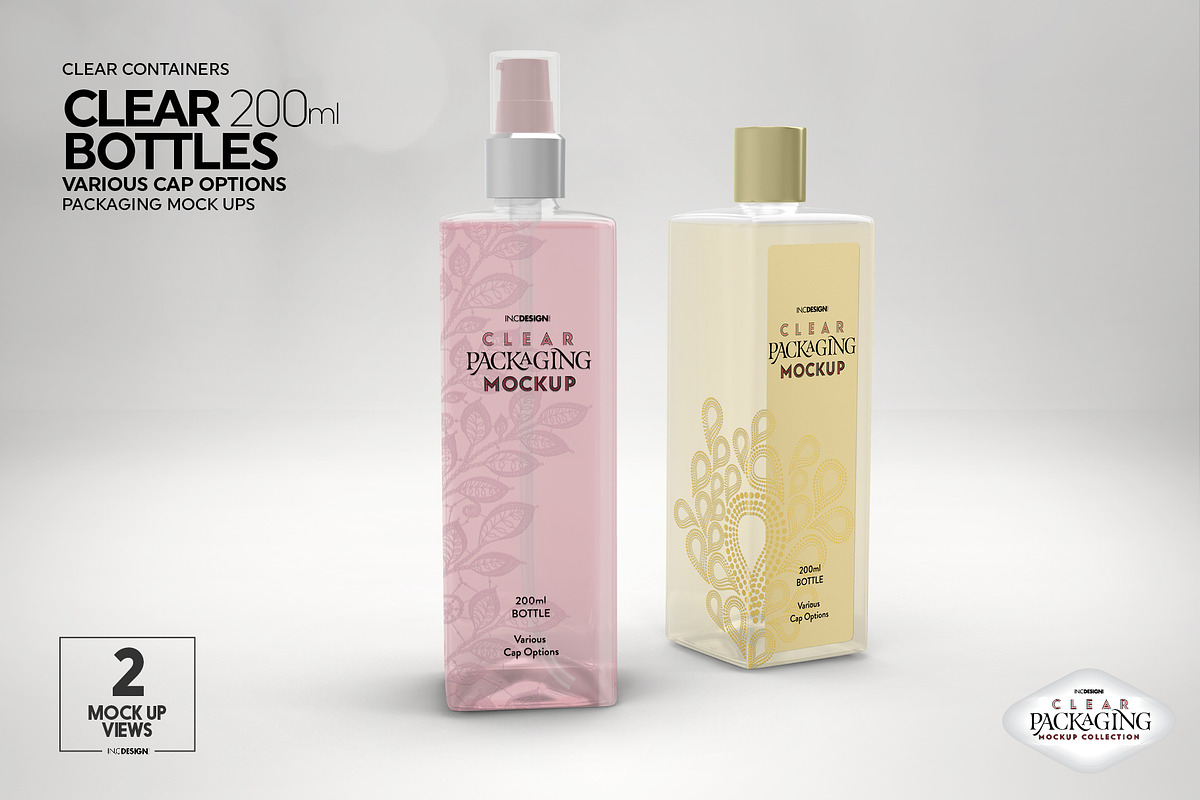 10 Clear Container Packaging Mockups, a Cups & Container Mockup by INCDesign (Photo 14 of 20)