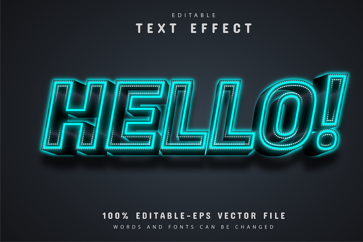 40 Neon text effect editable Vol 2, a Plug-in Add-On by Aglonemadesign (Photo 17 of 25)