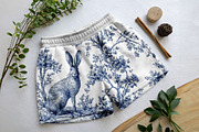 Jackalope Toile Seamless Vector, a Pattern Graphic by one-touch (Thumbnail 2 of 10)