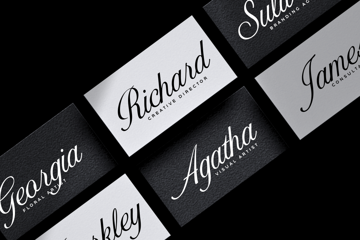 Australian Mirages – Calligraphy, a Script Font by Fikryal Studio (Photo 2 of 14)