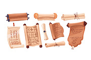Ancient paper scrolls set, an Object Illustration by PaperTrident (Thumbnail 3 of 3)