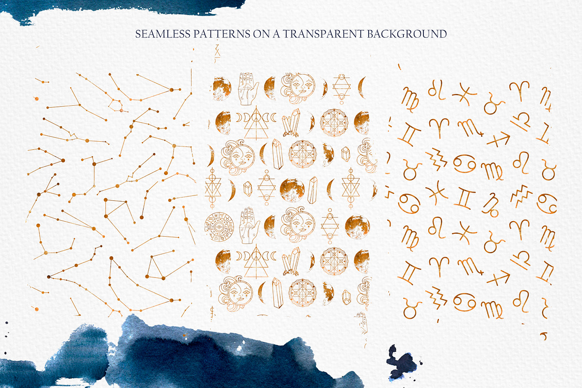☆MOON ALCHEMY☆ Watercolor collection, a Texture Illustration by Fresh-shop (Photo 9 of 9)