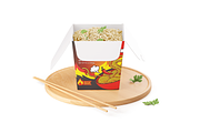 Noodle Packaging Mockup, a Packaging Mockup by Transly Graphics (Thumbnail 2 of 3)