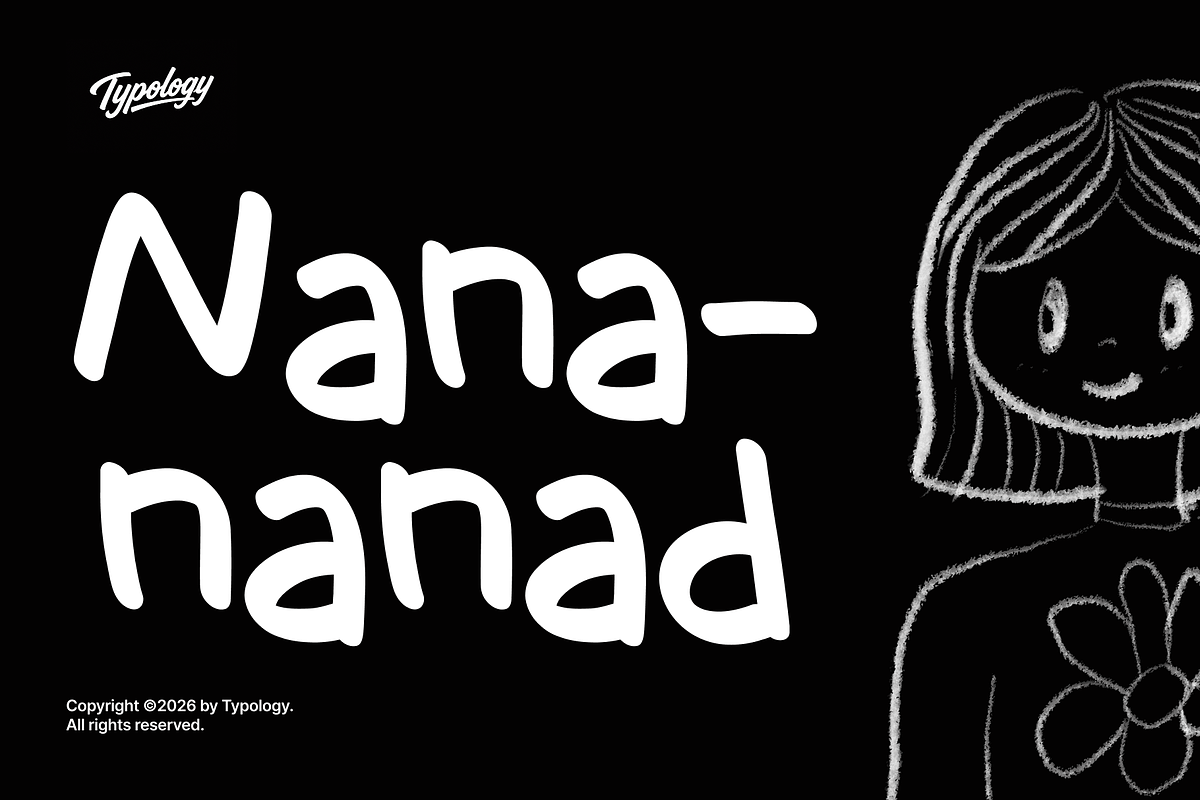Nanananad Font, a Handwritten Font by Typology (Photo 1 of 5)