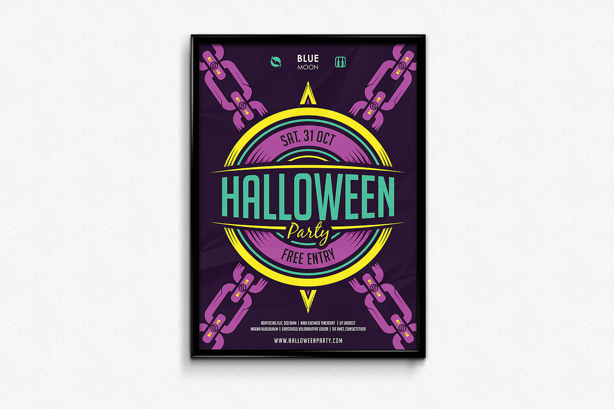 Chains Halloween Poster, a Flyer Template by SNK's (Photo 3 of 3)
