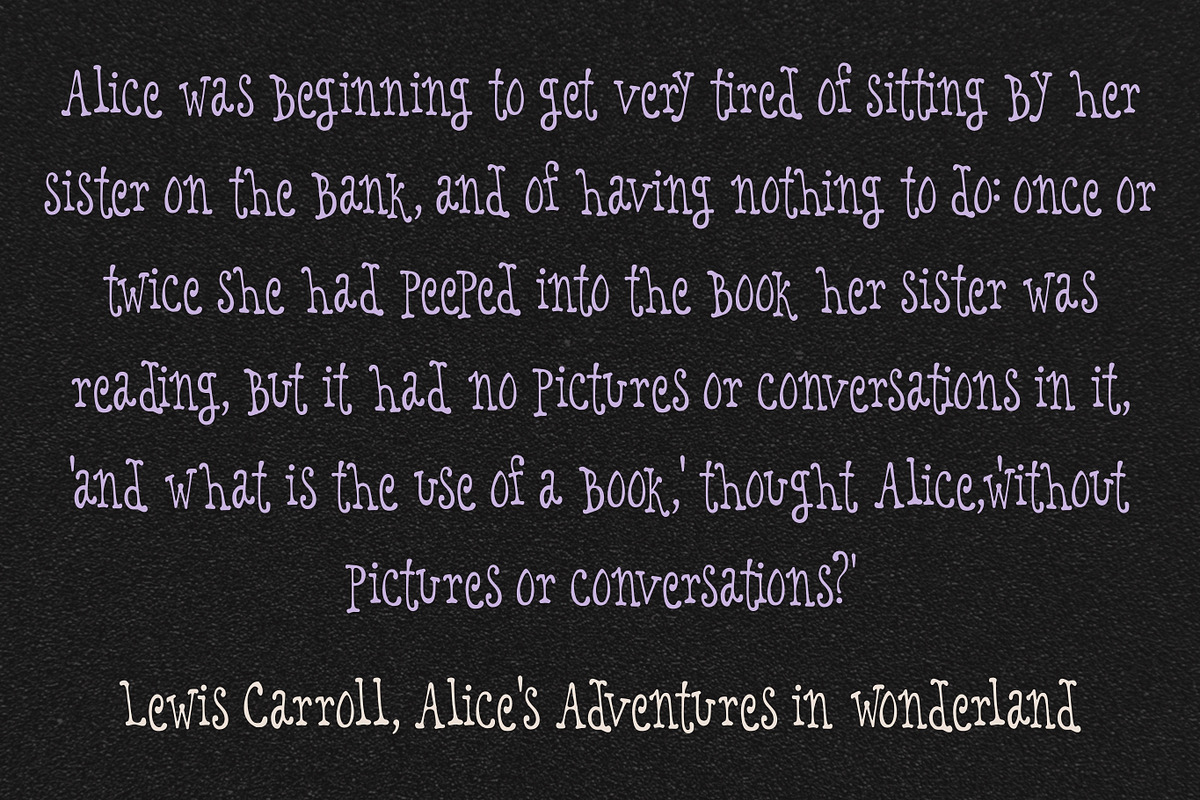 Hannah Has Secrets Wobbly Font, a Serif Font by The October Creative (Photo 5 of 8)