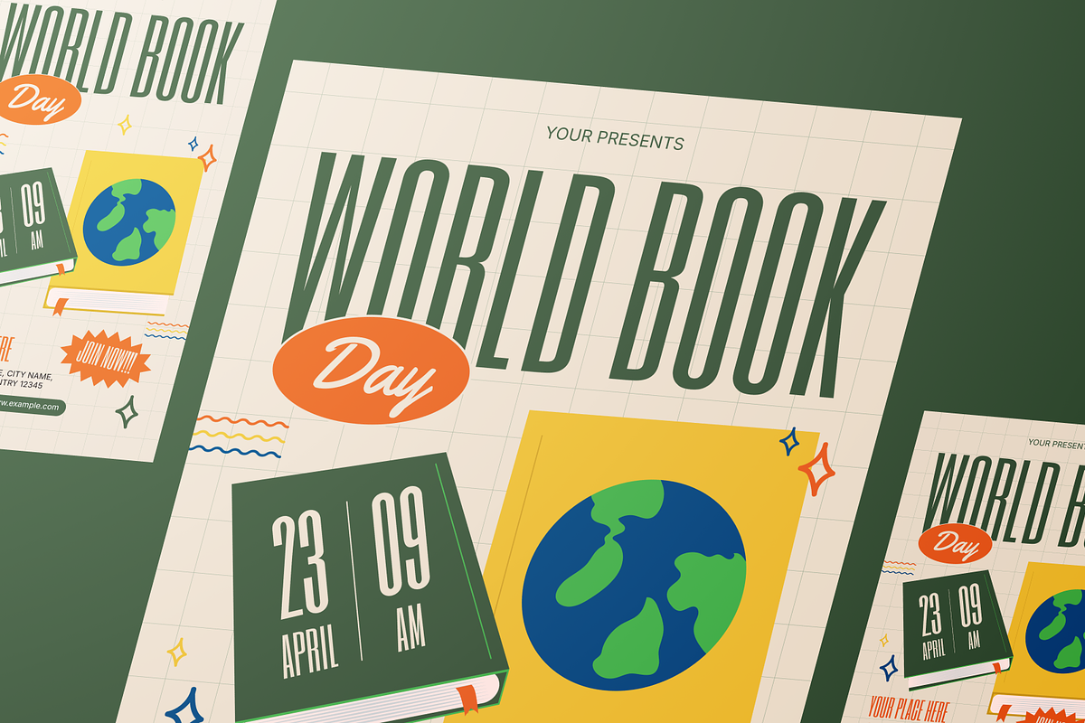 World Book Day Flyer Set, a Flyer Template by Annora Studio (Photo 6 of 6)