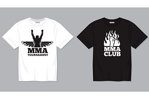 MMA fighting. t shirt design, a Sport Illustration by Onyx