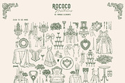 Rococo Aesthetics Vintage Vector Set, an Object Illustration by VerAna (Thumbnail 2 of 17)