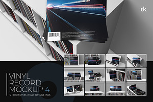 Vinyl Record Mockup 4