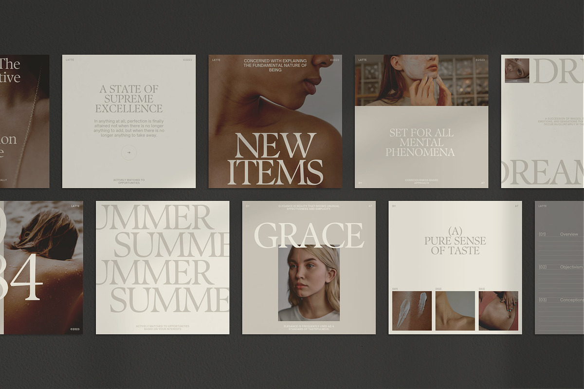 Latte Canva Social Templates, a Social Media Template by at.studio