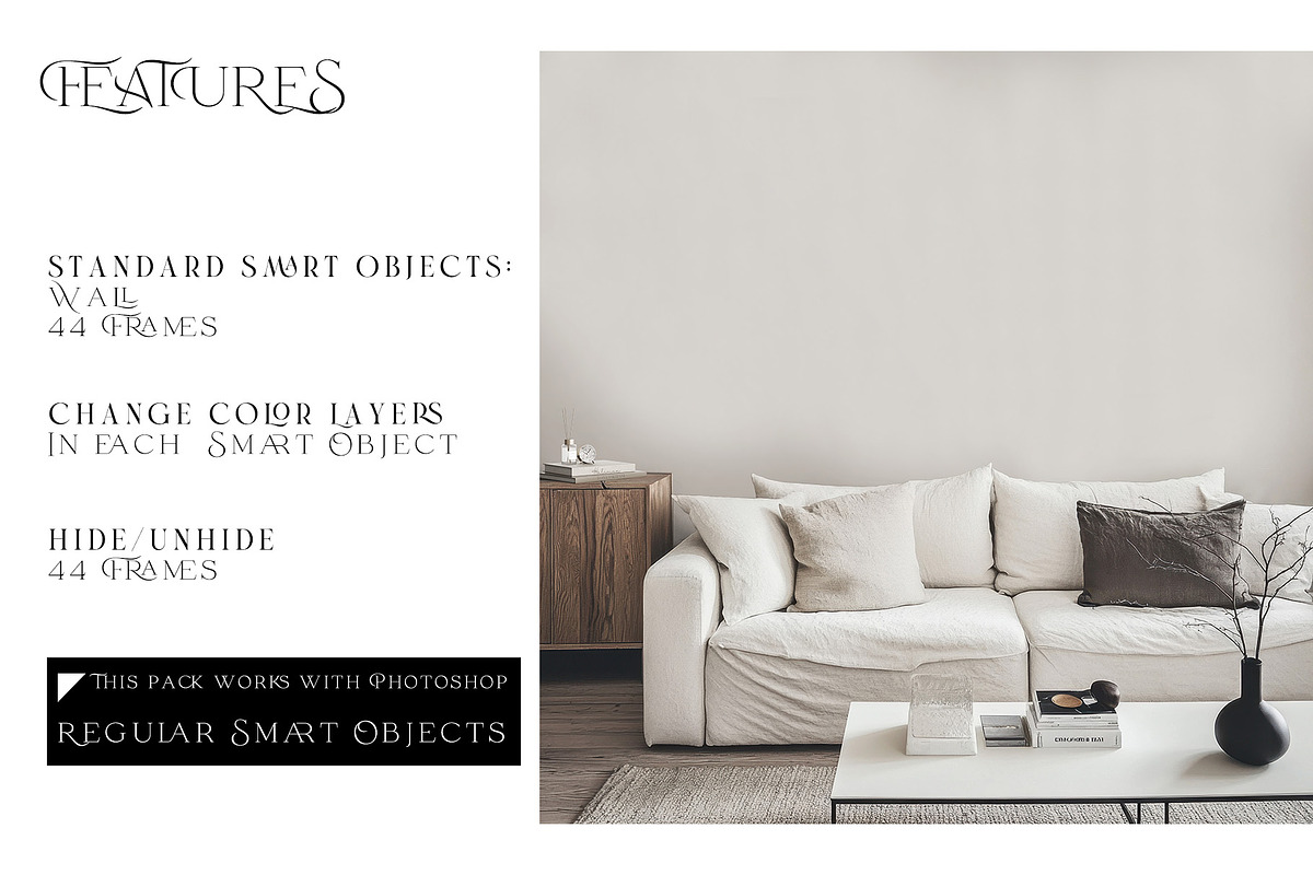 44 Frames and Wallpaper Mockup, a Product Mockup by mock-ups (Photo 3 of 9)