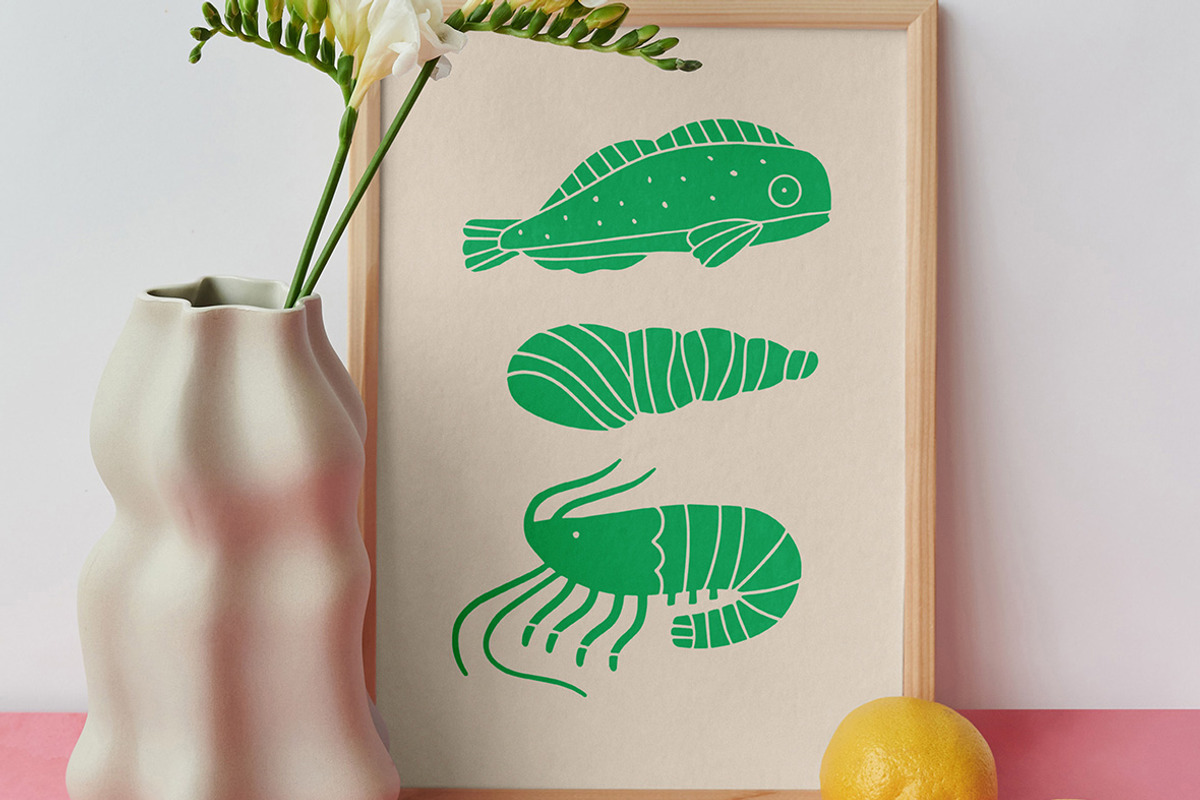 Rock Pool Linocut Bundle, an Illustration by ClayStudio (Photo 4 of 8)