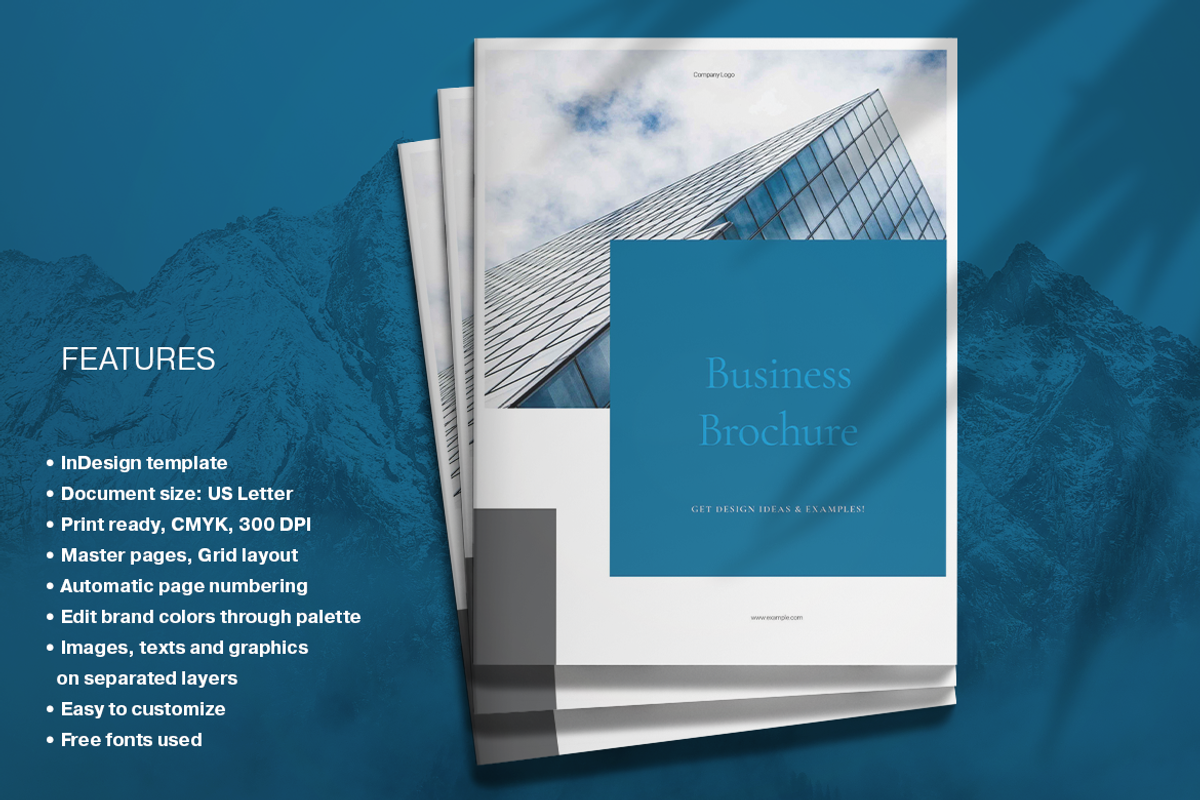 Blue Business Brochure, a Brochure Template by Boris Cupac (Photo 1 of 7)