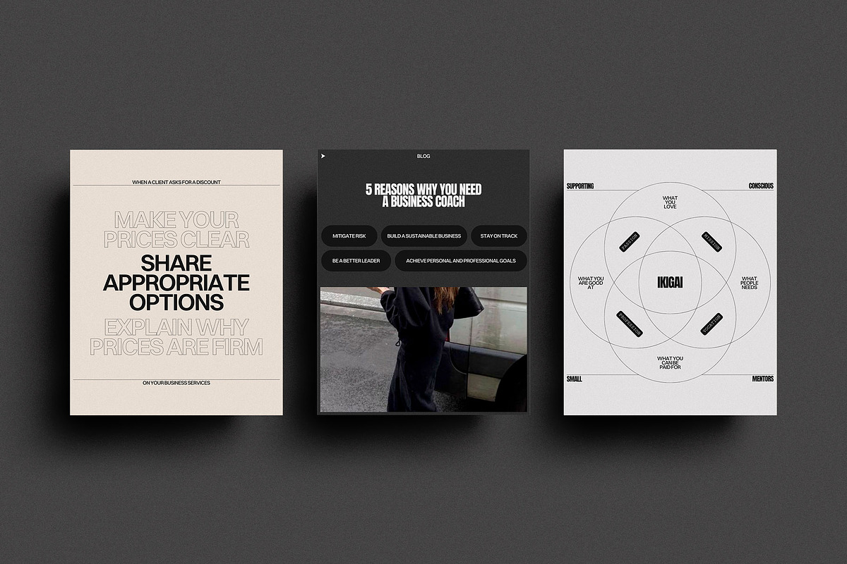 Instagram Coach Canva Template, a Social Media Template by Moscovita Studio (Photo 2 of 12)