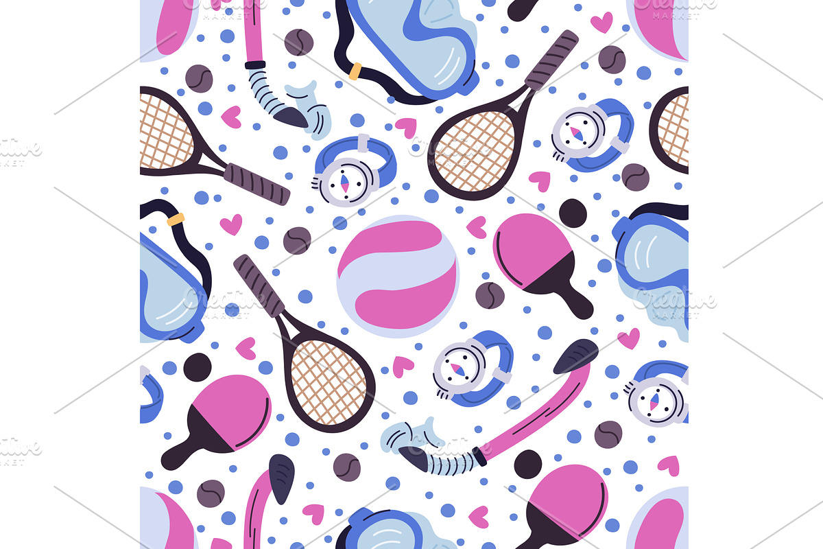 Sports equipment for active, a Sport Illustration by Vectorbuum