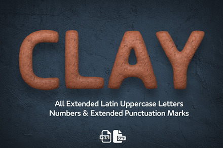 Ms Clay Bitmap Font & PNGs, a Symbol Font by Creative Graphics