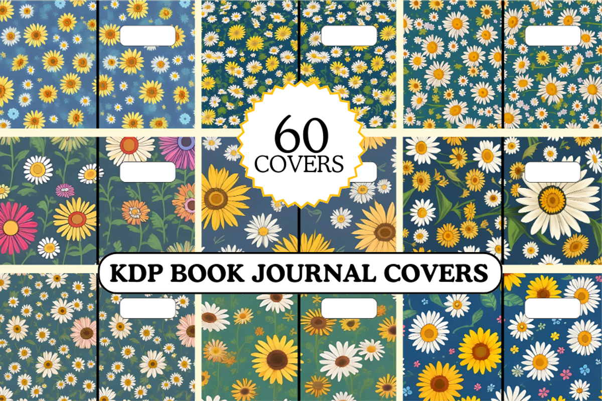 KDP Journal Book Cover Floral Design, a Templates & Theme by Digitynpro