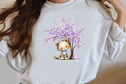 Whimsical spring cat Clipart, an Illustration by Designworld (Thumbnail 5 of 7)