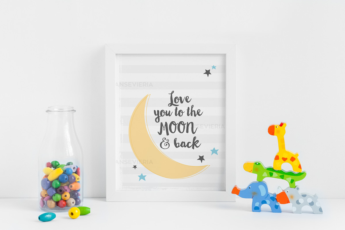 Nursery frame mockup 8x10 16x20 4:5, a Print Template by Grace White (Photo 3 of 3)