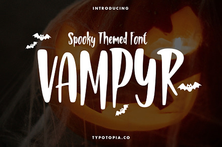 Vampyr Spooky Themed Font, a Sans Serif Font by edukka
