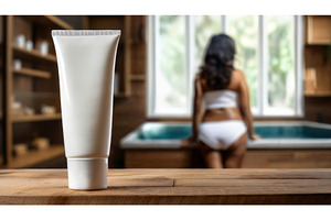 A minimalistic white cosmetic tube, a Beauty & Fashion Photo by Igor Tichonow