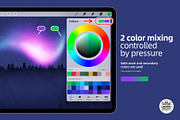 Aurora & stars brushes for procreate, a Brush Add-On by Luuuka studio (Thumbnail 3 of 6)