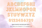 Hand Painted Watercolor Font, a Handwritten Font by Font Craft Studio (Thumbnail 6 of 6)