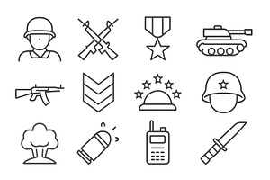 Military symbols and elements, a Technology Illustration by ZinetroN