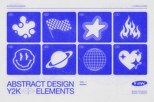170 Y2K Vector Shapes Pack Vol. 1, an Object Graphic by Samolevsky