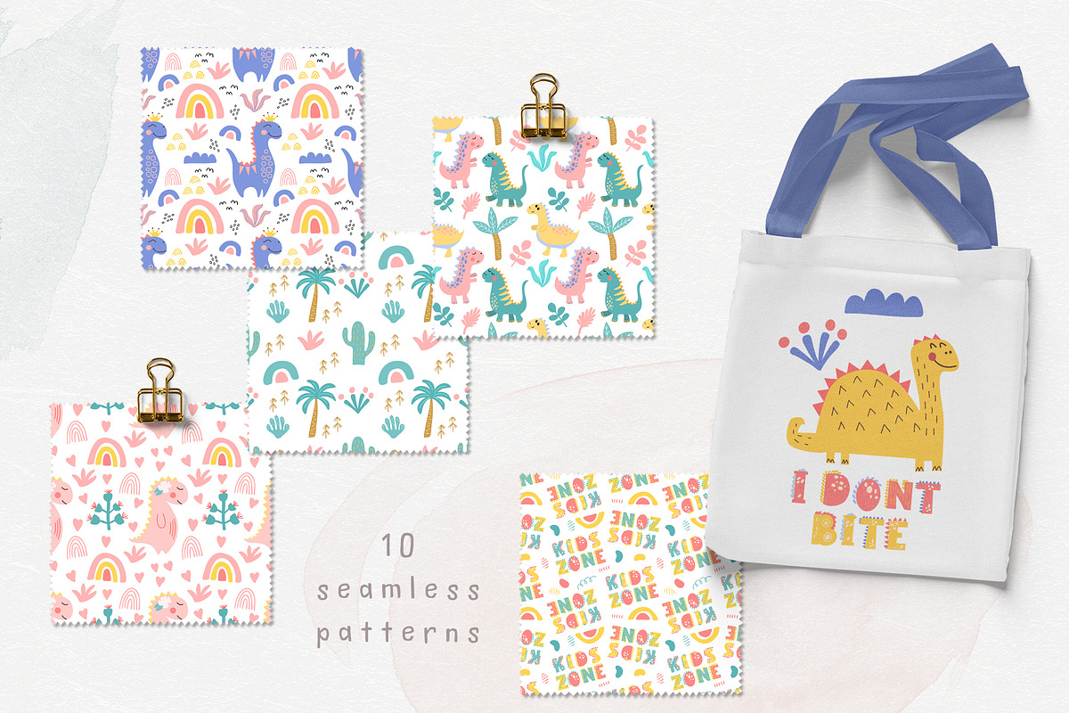 Little Dino. Baby collection, an Animal Illustration by rinaletters (Photo 3 of 10)