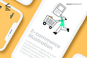 Minimal E-commerce line Illustration, a Person Illustration by springrain studio (Thumbnail 6 of 10)