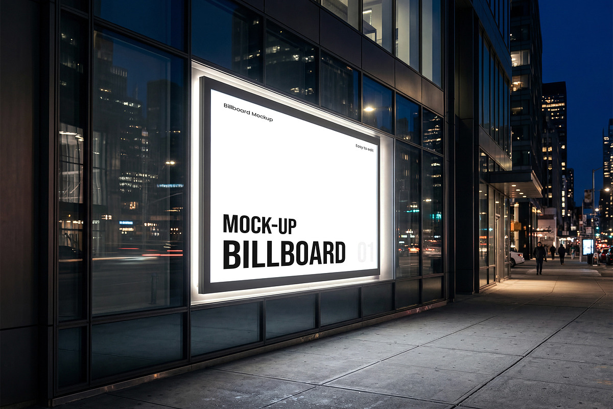 Street Billboard Mockup Bundle, an Advertising Mockup by graphypix (Photo 3 of 7)
