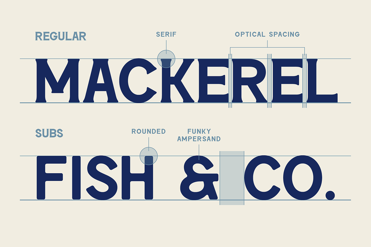 SFC Mackerel (Refined) - Font Duo, a Serif Font by Skilline Supply Co. (Photo 11 of 22)