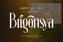 Brigonsya Elegant Ligature Serif Fon