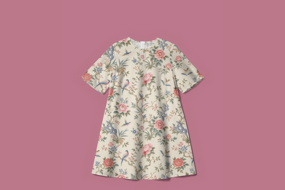 Chinoiserie Botanical Pattern, a Pattern Graphic by elif (Photo 7 of 10)