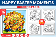 Happy Easter Moments Coloring Pages, a Seasonal Illustration by Ink Gallery (Thumbnail 1 of 4)