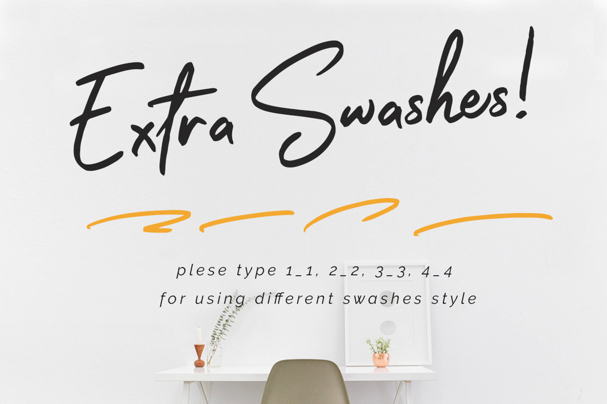 Hello Santtiny Brush Instagram Font preview 2