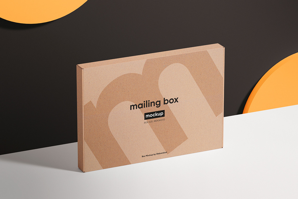 European Mailing Box Mockup, a Packaging Mockup by WebAndCat (Photo 11 of 15)