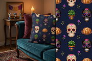 Fiesta de los Muertos, a Seasonal Illustration by IrynaPanashii (Thumbnail 8 of 9)