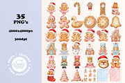 35 Nutcracker clipart Gingerbread, an Object Graphic by PinkJellyfish (Thumbnail 6 of 6)
