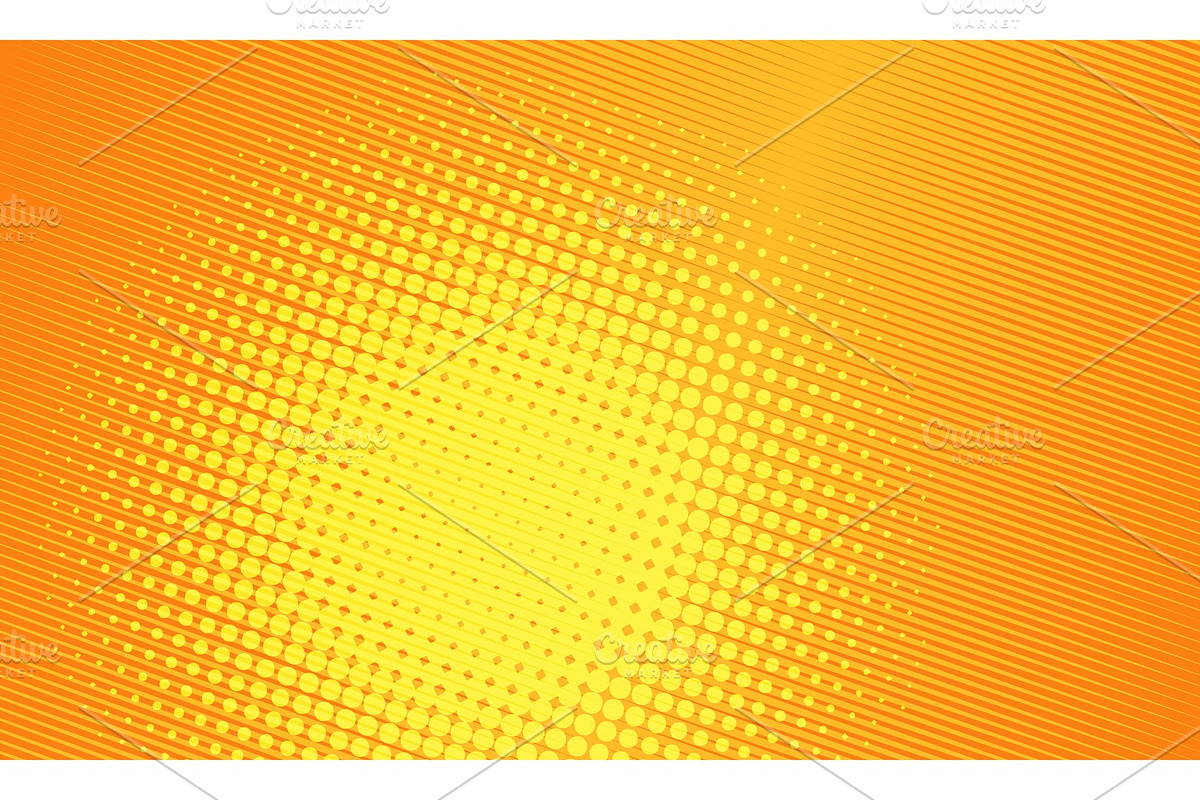 Orange pop art background, a Texture Graphic by studiostoks