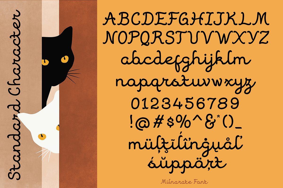 Milnarate Monoline Script, a Script Font by madeDeduk (Photo 3 of 8)