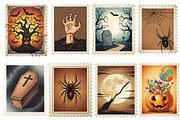 Halloween Postage Stamp Clipart, an Illustration by Designworld (Thumbnail 3 of 5)